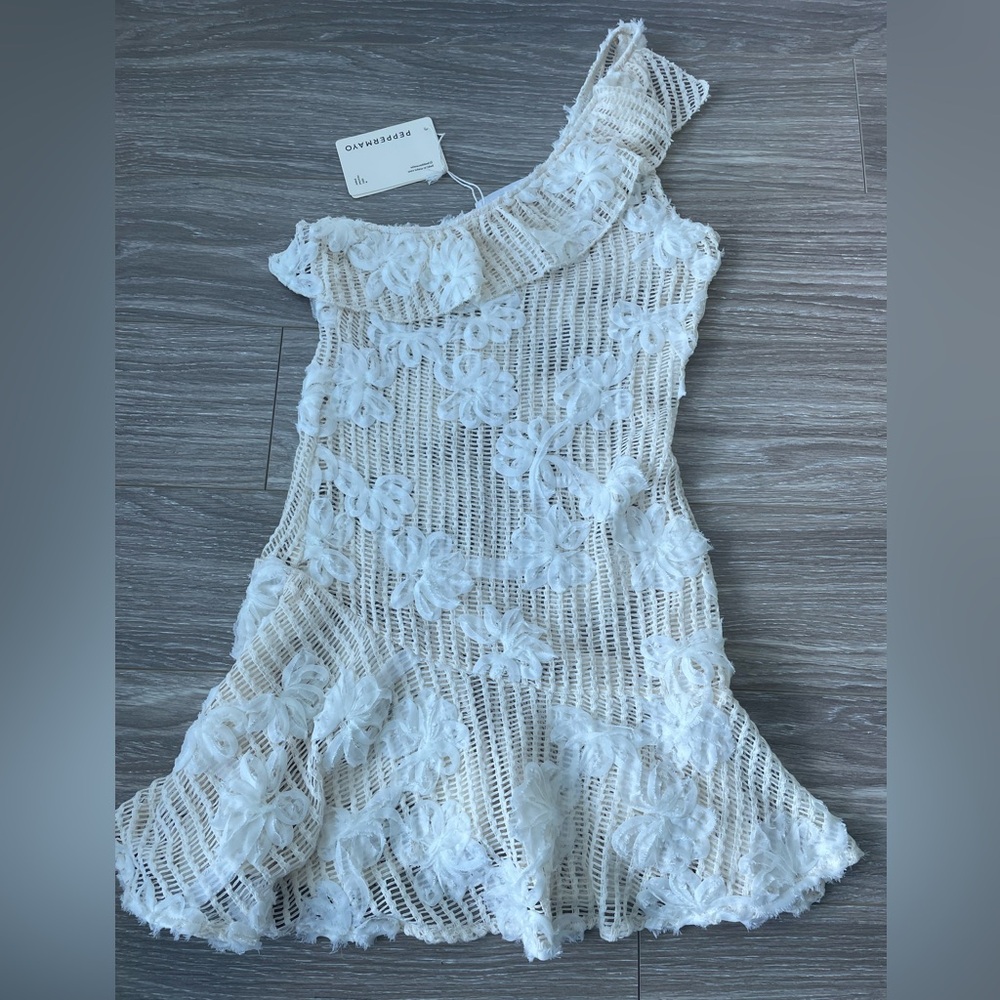 Peppermayo lace coverup dress